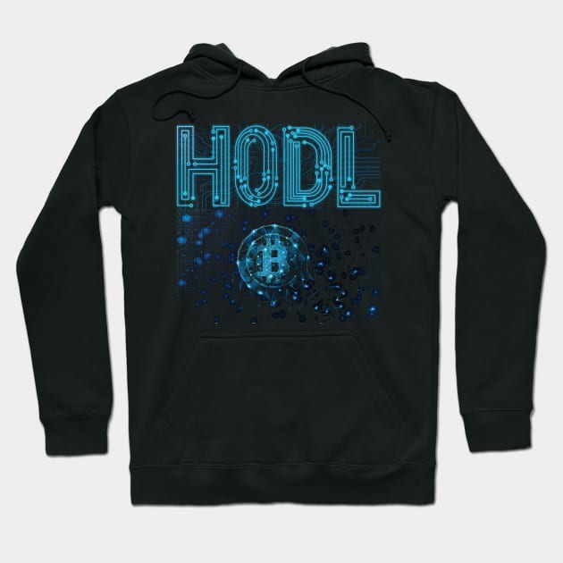 HODL Circuit Board | Bitcoin Buy & Hold for Hodler Hoodie by The Hammer